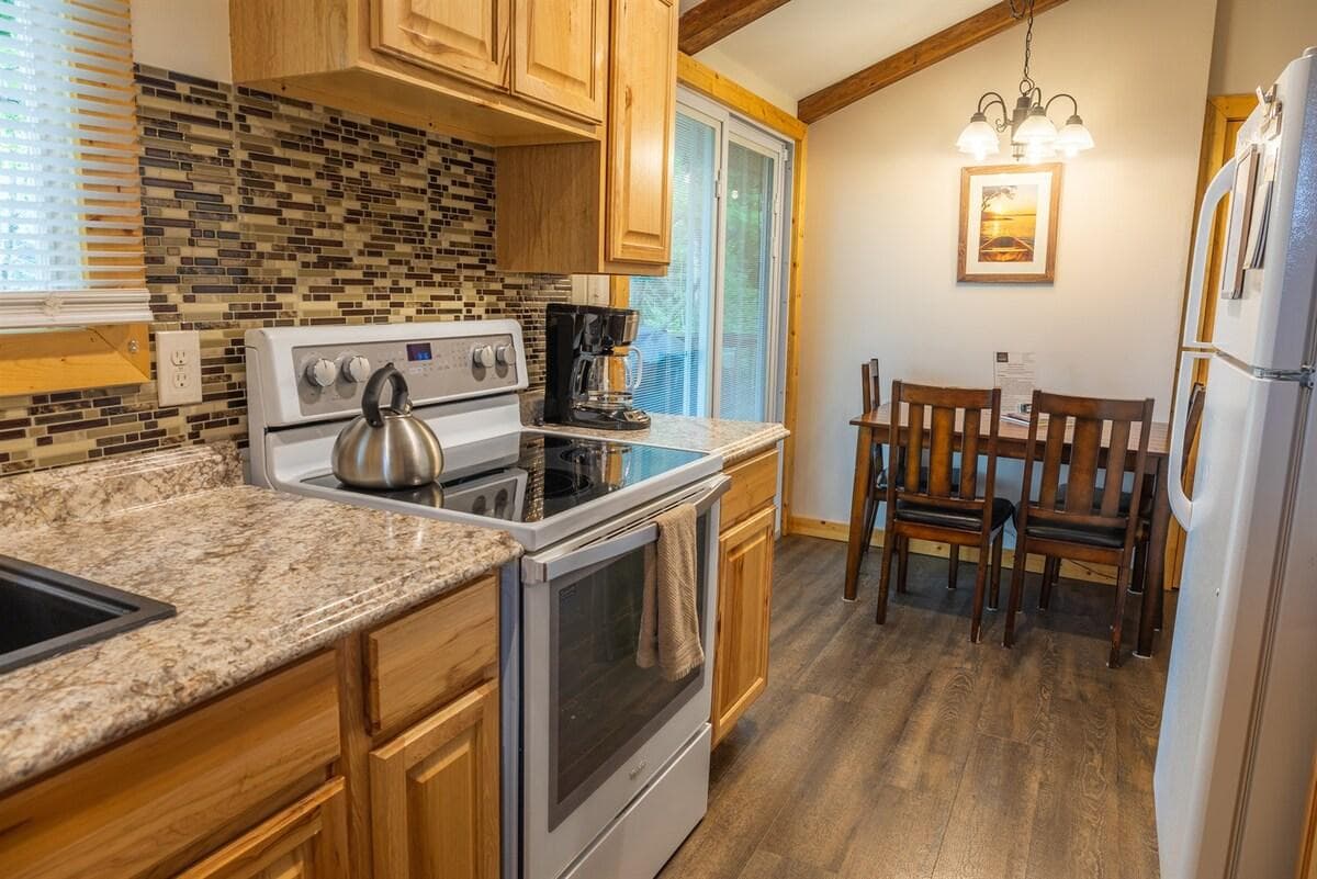 Kitchen and dining area