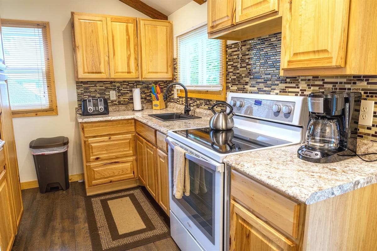 Fully stocked kitchen
