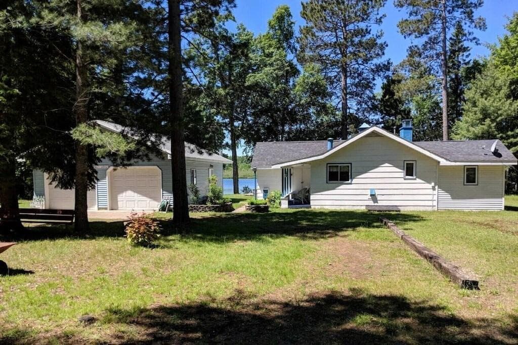 Front of cottage facing Evergreen Dr